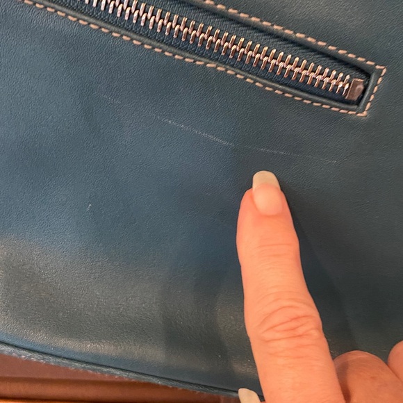 Vintage PERLINA Shoulder Bag Y2K Double Zip Baguette Bag - Picture 3 of 12